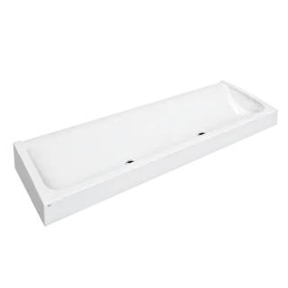 AR Waschrinne, FUTURA exklusiv, MIRANIT, 1800x170x570 mm, 2 Ablaufventile