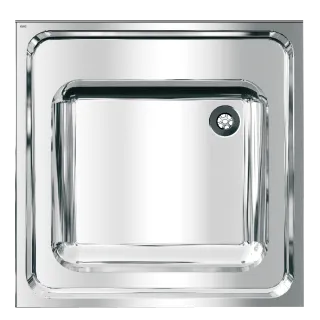 AR MAXIMA Gewerbespüle, Edelstahl, 1 Becken