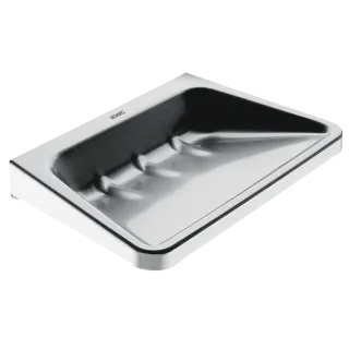 AR Seifenablage, RODAN, Edelstahl, 125x22x90 mm, AP, Wasserablauf