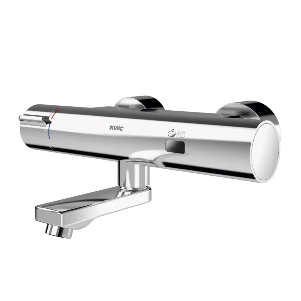 AR F5 Wandbatterie, elek., Thermostat, Schwenkauslauf