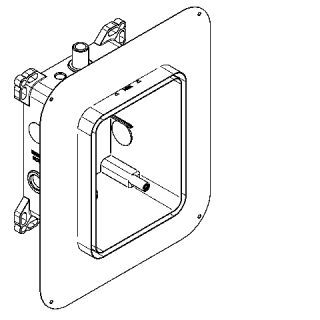 AR Rohbauset, F5, Systembox R5, duschen, o. Mischung, f. F-Set DN20, Klebefl.
