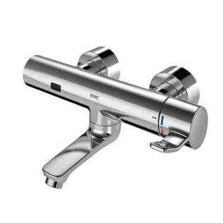 F4ET-Med Thermostat-Wandbatterie mit arretierbarem Auslauf