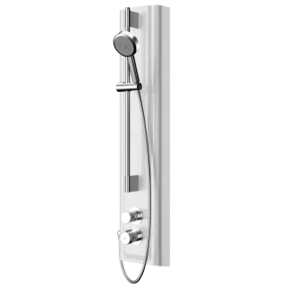 AR Duschpaneel, F5, hydr., MIRANIT, Thermostat, HB-Garnitur