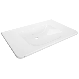 AR Einzelwaschtisch, MEDCARE, MIRANIT, 850x150x550 mm, weiß