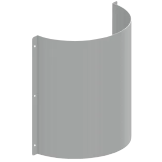 AR Siphonabdeckung, CAMPUS, Edelstahl, 340x365x150 mm, für Reihenurinal