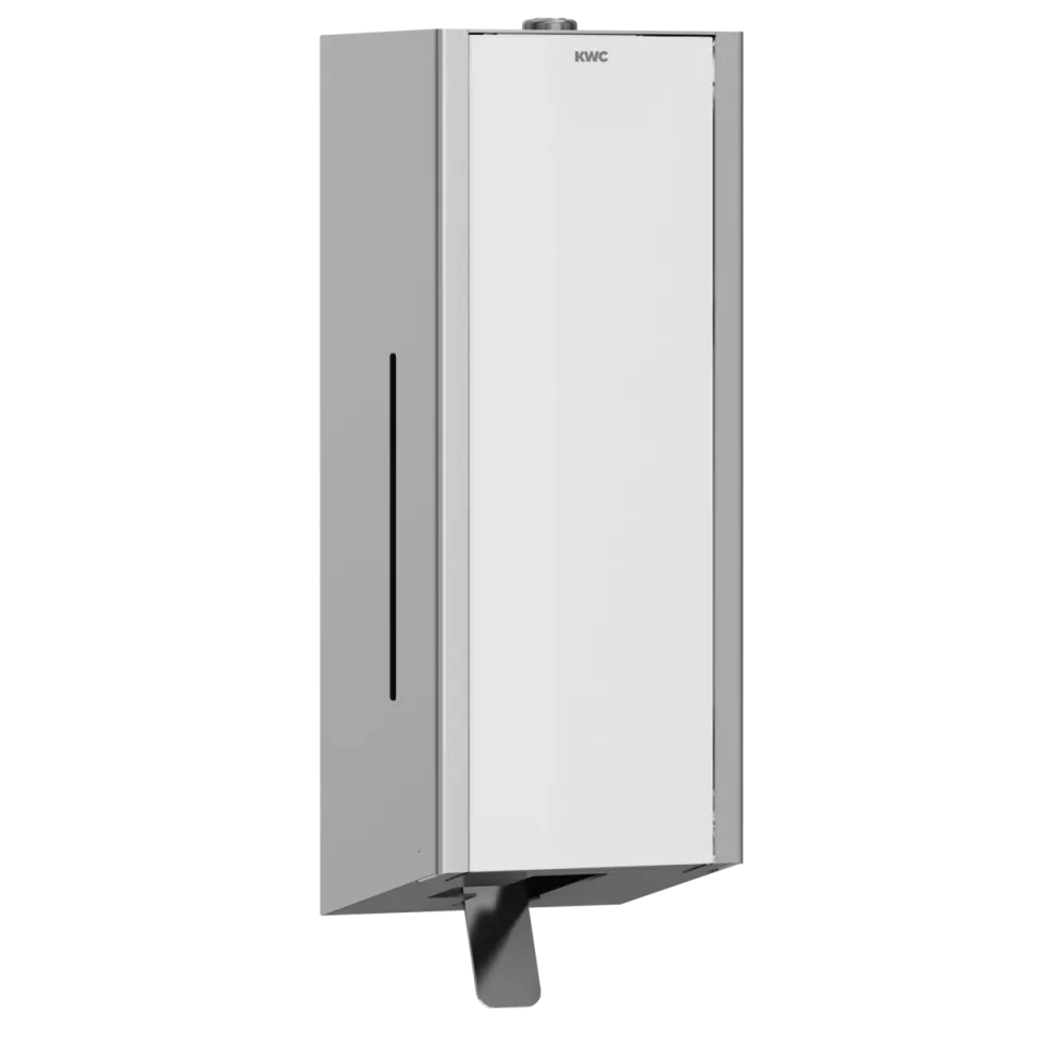 AR Schaumseifenspender, EXOS, Edelstahl, AP, 120x326x120 mm, Front ESG weiß
