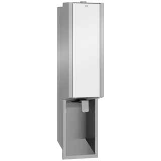AR Seifenspender, EXOS, Edelstahl, UP, 124x500x120 mm, Front ESG weiß