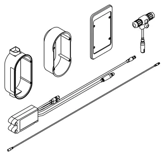 AR Elektronikmodul, A3000open, EM5, ID 02160, UP-Dose und Abdeckung, 24 VDC