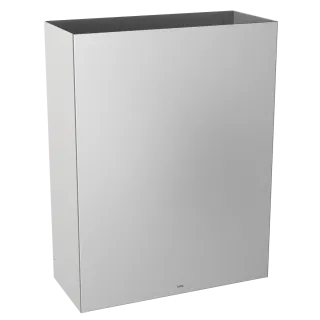 AR Abfallbehälter, RODAN, Edelstahl, 355x460x168 mm, Aufputz, ca. 23 l
