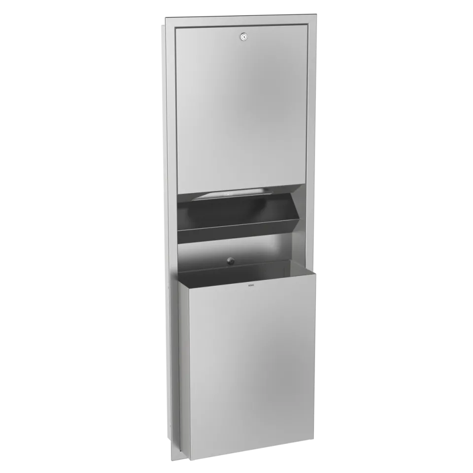 AR RODAN Papier-Abfall-Kombi,Edelstahl, UP AR RODAN Papier-Abfall-Kombi,Edelstahl, UP