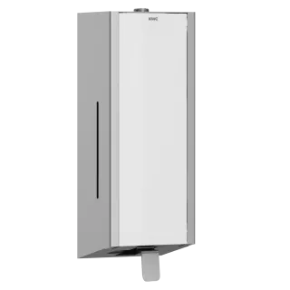 AR Seifenspender, EXOS, Edelstahl, AP, 120x345x120 mm, Front ESG weiß