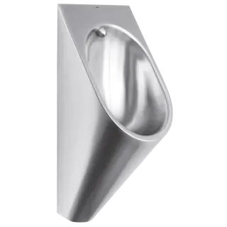 AR HEAVY DUTY Urinal mit elektr. Spülung, Edelstahl, Hinterwandmontage