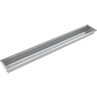 AR Waschrinne, PLANOX, Edelstahl, W.-Mont., 3000x210x382 mm, o. Arm-bank