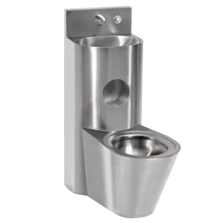 AR Sanitärkombination, HEAVY DUTY, Edst., Hw.-Mont., SPK, hydr., WC mittig