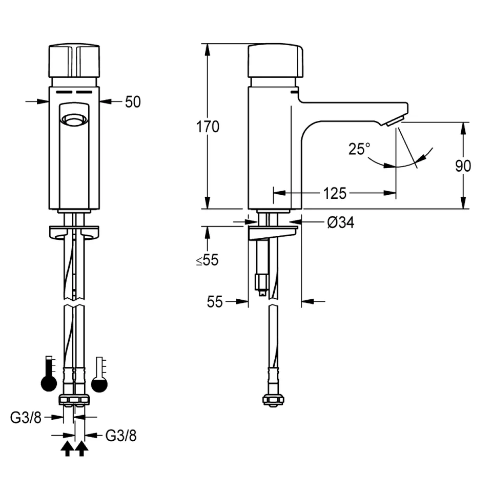 AR F5 Standbatterie, hydr., Mischer