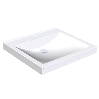 AR Einzelwaschtisch, QUADRO, MIRANIT, 600x125x530 mm, Mulde re-eckig