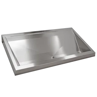 AR Reihenwaschanlage, PRESTIGE, Edst., 1200x150x570 mm, 2 Waschplätze