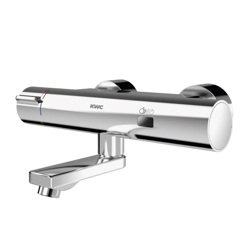 AR F5 Wandbatterie, elek., Thermostat, Schwenkauslauf