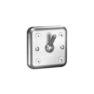 AR Kleiderhaken, HEAVY DUTY, Edst., 108x108x52 mm, Befestigung von vorn