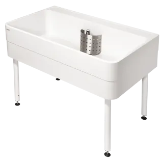 AR Werkraumbecken, SIRIUS, MIRANIT, 1100x800x700 mm, Unterbau