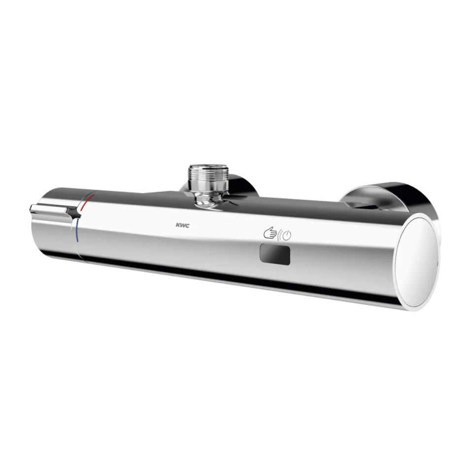 AR Wandbatterie, F5, elek., Thermostat, für Bogen/Duschrohr, TD, für Netzteil