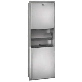 AR RODAN Papier-Seifen-Handtuch-Kombi, Edelstahl, UP