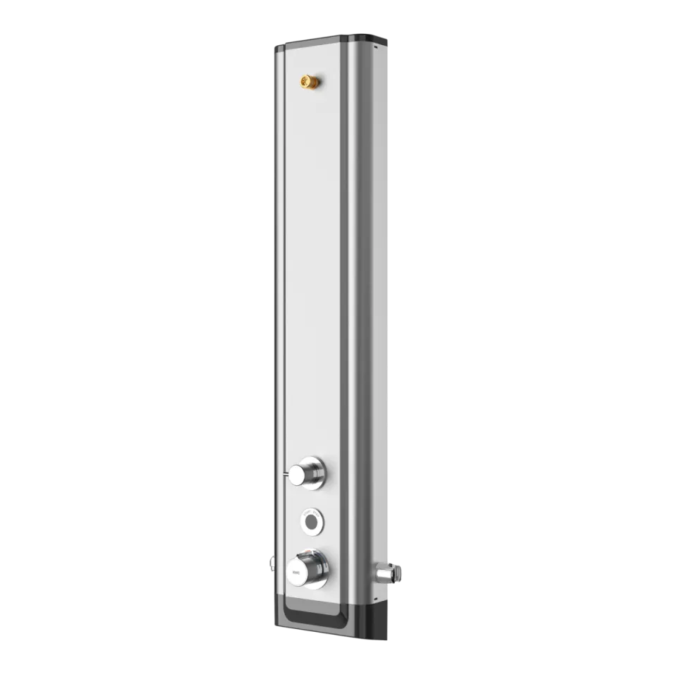 AR F5 Duschpaneel, elek., Thermostat, Edelstahl