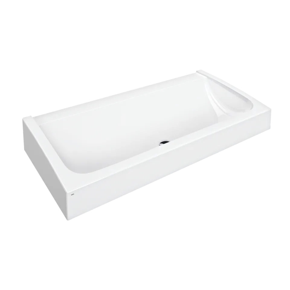 AR Waschrinne, FUTURA exklusiv, MIRANIT, 1200x170x570 mm, Ablaufventil
