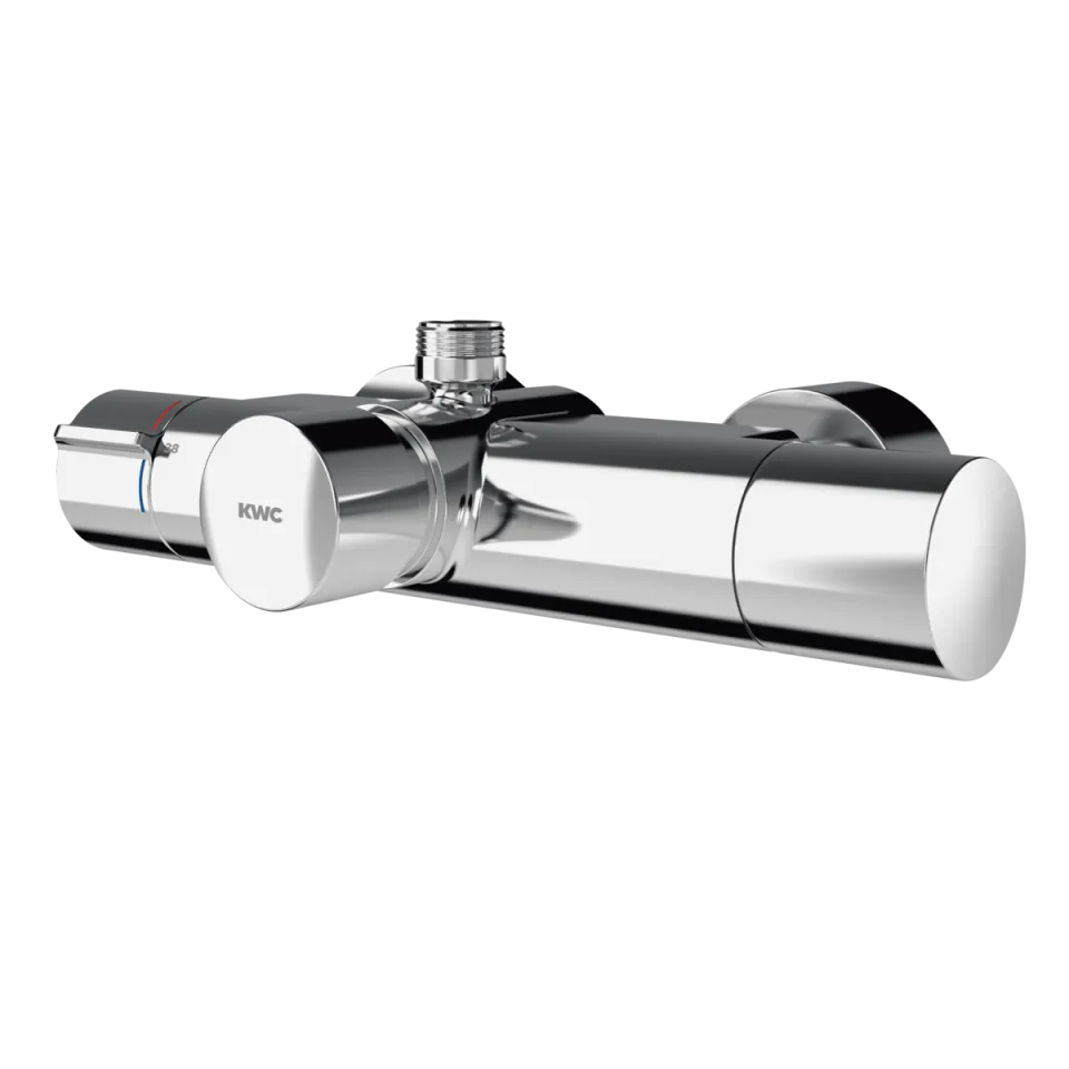 AR Wandbatterie, F5, hydr., Thermostat, für Bogen/Duschrohr, C-Modul