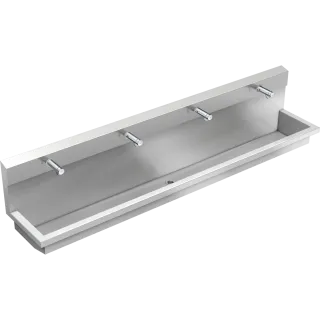 AR Waschplatzeinheit, PLANOX, Edst., 2400x530x440 mm, 4xWandventil hydr.