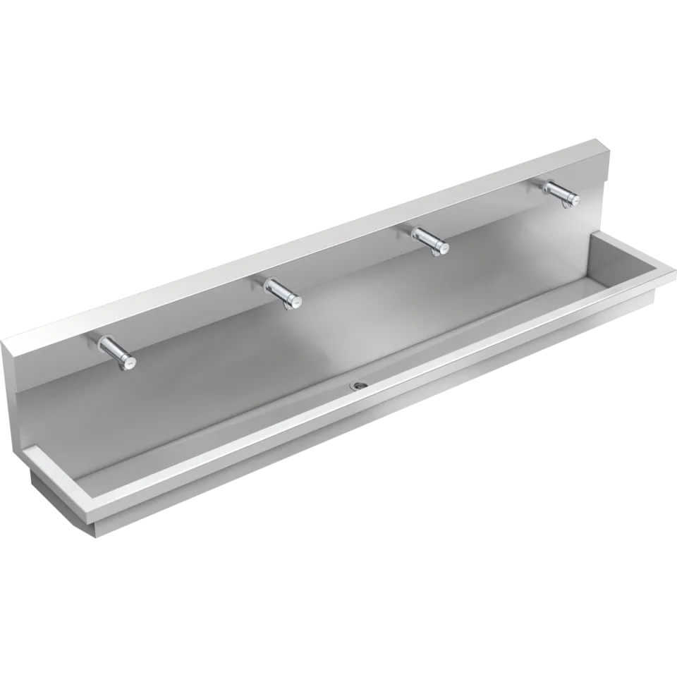 AR Waschplatzeinheit, PLANOX, Edst., 2400x530x440 mm, 4xWandventil hydr.