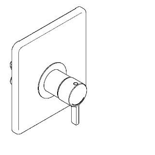AR Thermostatbatterie, F5, EHM, UP, zur Umrüstung AQRM657/675