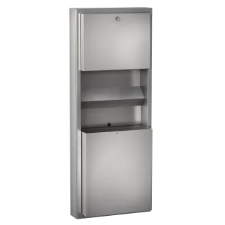 AR RODAN Papier-Seifen-Handtuch-Kombi, Edelstahl, AP