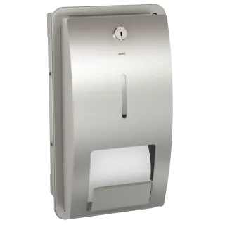 AR STRATOS WC-Doppelrollenhalter, Edelstahl, UP