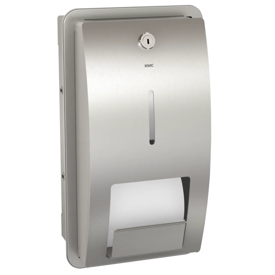 AR STRATOS WC-Doppelrollenhalter, Edelstahl, UP