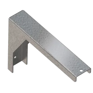 AR Konsole, PLANOX, Edelstahl, Wandmontage, 45x180x240 mm