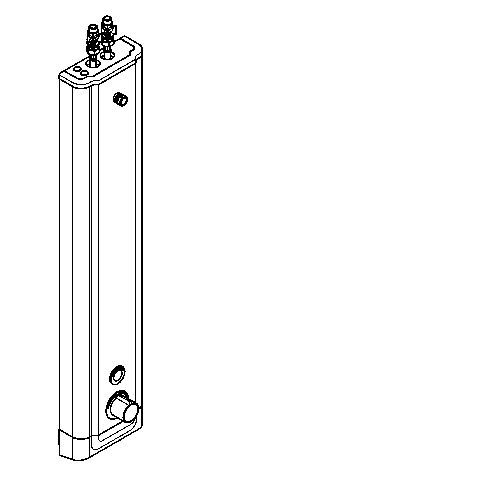 AR F5 Duschpaneel, elek., Thermostat, Edelstahl