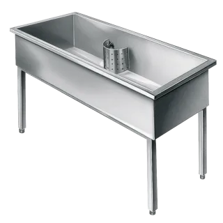 AR Werkraumbecken, SIRIUS, Edelstahl, 1000x800x600 mm, Unterbau