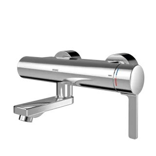 AR Thermostat-Wandbatterie, F5, EHM, Schwenkauslauf, 215 mm, Hygieneoption