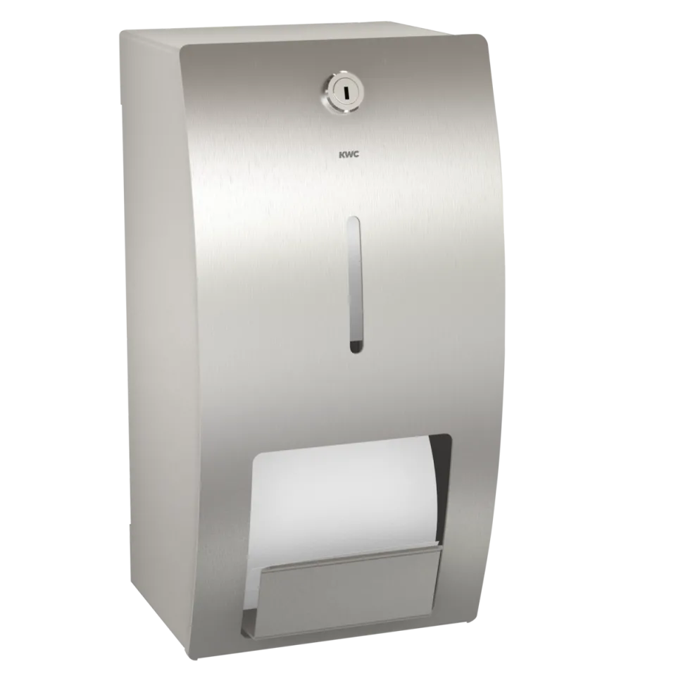 AR STRATOS WC-Doppelrollenhalter, Edelstahl, AP