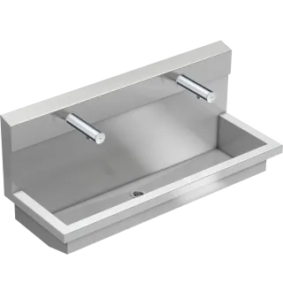 AR Waschplatzeinheit, PLANOX, Edst., 1200x530x440 mm, 2xWandventil elektron.