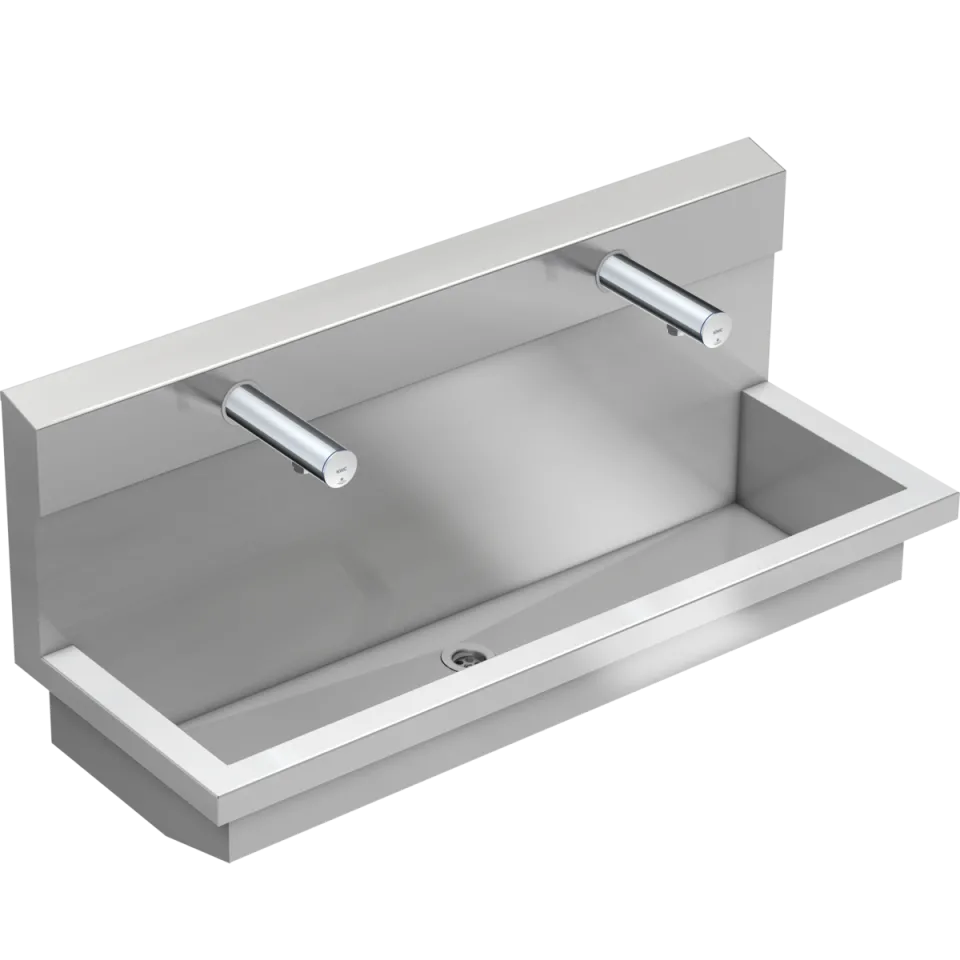 AR Waschplatzeinheit, PLANOX, Edst., 1200x530x440 mm, 2xWandventil elektron.