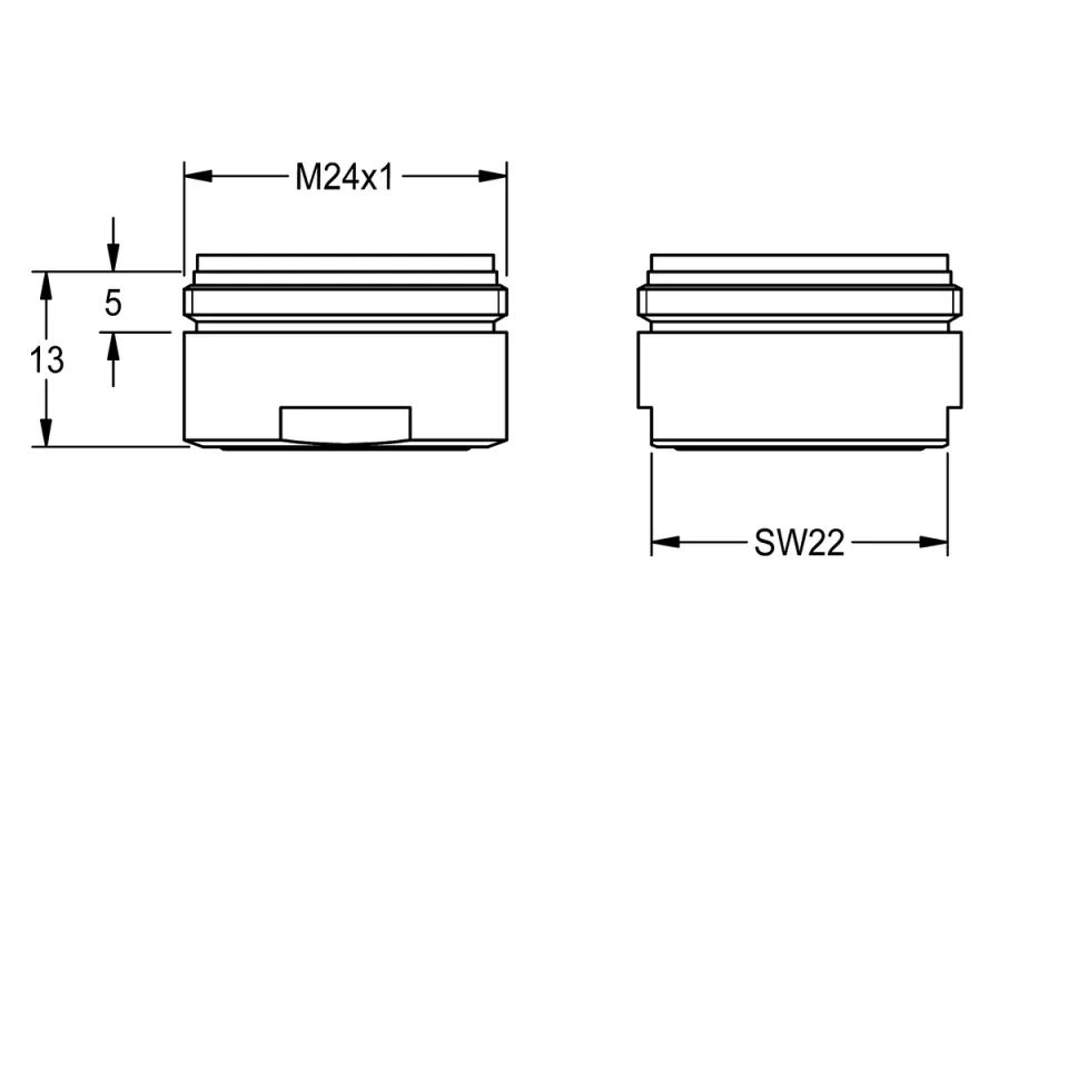 AR Laminarstrahlregler, M24x1, 8l, 2030071309