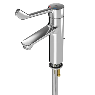 AR Thermostat-Standbatterie, F4, EHM, 135 mm, Armhebel, Zugstange, Rohre