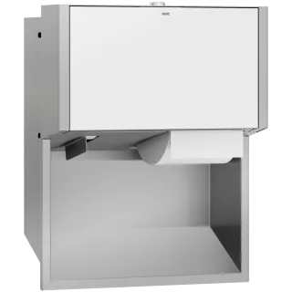 AR WC-Doppelrollenhalter, EXOS, Edst., 284x350x147 mm, UP, Front ESG weiß