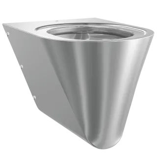 AR T-WC, CAMPUS, Edelstahl, wandhängend, 360x353x500 mm, ohne Sitz