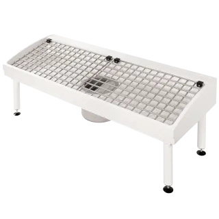 AR Stiefelreinigungsanlage, SIRIUS, MIRANIT, 1400x500x510 mm, Siphon, 2 Pl.