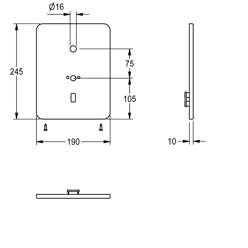 AR F3/F5 Abdeckplatte