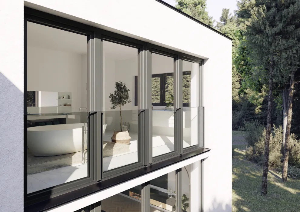 Fenster SYNEGO mit Glasabsturzsicherung