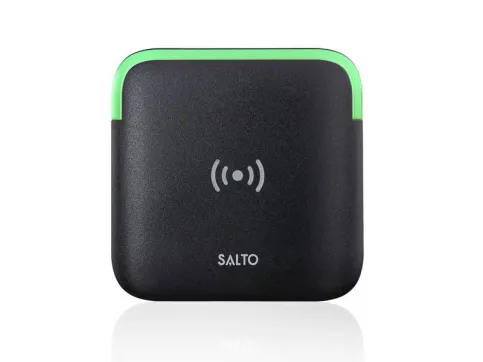 Salto Wandleser mit versiegelt eingebauter Elektronik (IP 66) eignen sich für außen und hohe Belastung.